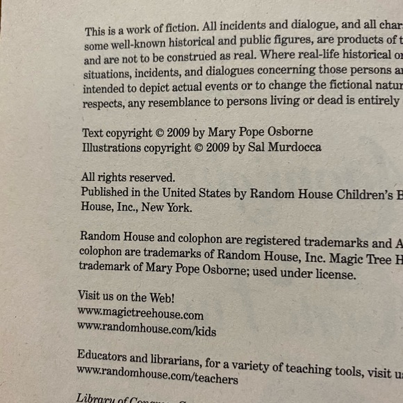 “Moonlight on the Magic Flute” Children’s Book Magic Tree House #41 - Picture 15 of 16